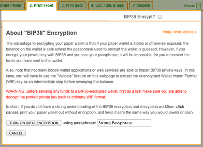 BIP38 Dialog